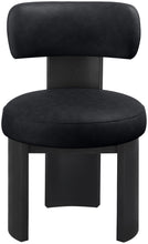 Load image into Gallery viewer, Atelier - Vegan Leather Upholstered Dining Chair (Set of 2) - Black Frame
