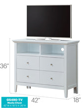 Load image into Gallery viewer, Hammond - Charming Media Chest With Storage
