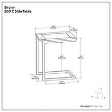 Load image into Gallery viewer, Skyler - Handcrafted C Side Table
