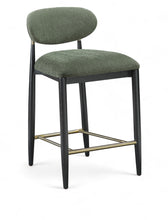 Load image into Gallery viewer, Riccio - Fabric Stool - Black Frame
