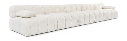 Orin - Velvet 5 Piece Modular Armless Sofa