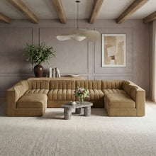 Load image into Gallery viewer, Rummi - Armless Velvet Performance Fabric Upholstered 6 Piece Modular Sectional
