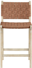 Load image into Gallery viewer, Entwine - Vegan Leather Upholstered Counter Stool - Painted Natural
