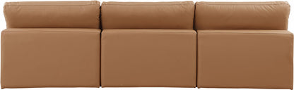 Comfy - Faux Leather Modular Armless Sofa 3 Seats