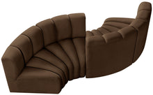 Load image into Gallery viewer, Arc - Velvet 4 Piece Curved Modular Sofa
