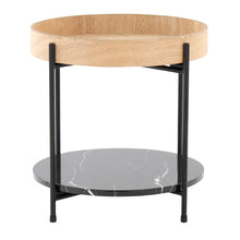Load image into Gallery viewer, Daniella - Contemporary End Table - Black / Natural
