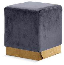 Load image into Gallery viewer, Jax - Stool Ottoman with Gold Base
