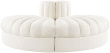 Load image into Gallery viewer, Rummi - Velvet Performance Fabric Upholstered 2 Piece  Rounded Modular Loveseat
