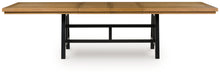 Load image into Gallery viewer, Galliden - Rectangular Dining Room Extension Table - Black / Brown
