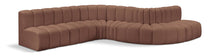 Load image into Gallery viewer, Arc - Faux Leather 7 Piece Modular Sofa
