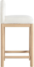 Load image into Gallery viewer, Conrad - Linen Counter Stool With Natural Legs
