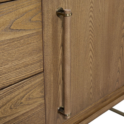 Elure - Metal Base Sideboard - Latte