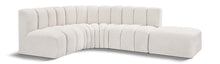 Load image into Gallery viewer, Arc - Boucle Fabric 5 Piece Corner Modular Sofa

