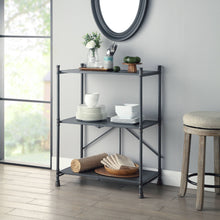Load image into Gallery viewer, Cordelia - Hand-Brushed Console Table - Black / Bronze
