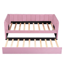Load image into Gallery viewer, Upholstered Daybed With Ergonomic Design Backrest
