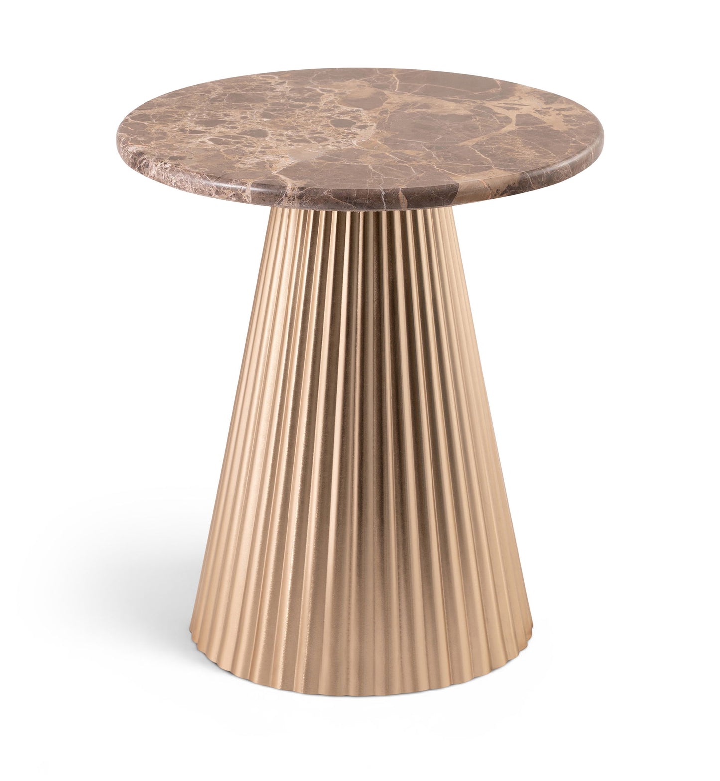 Cindra - Genuine Marble Top And Iron Base Table