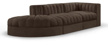 Load image into Gallery viewer, Rummi - Velvet Performance Fabric Upholstered 3 Piece Modular Sectional
