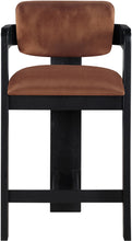 Load image into Gallery viewer, Sacha - Velvet Stool With Black Base
