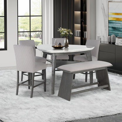 Jasmine - Bar Bench - Gray