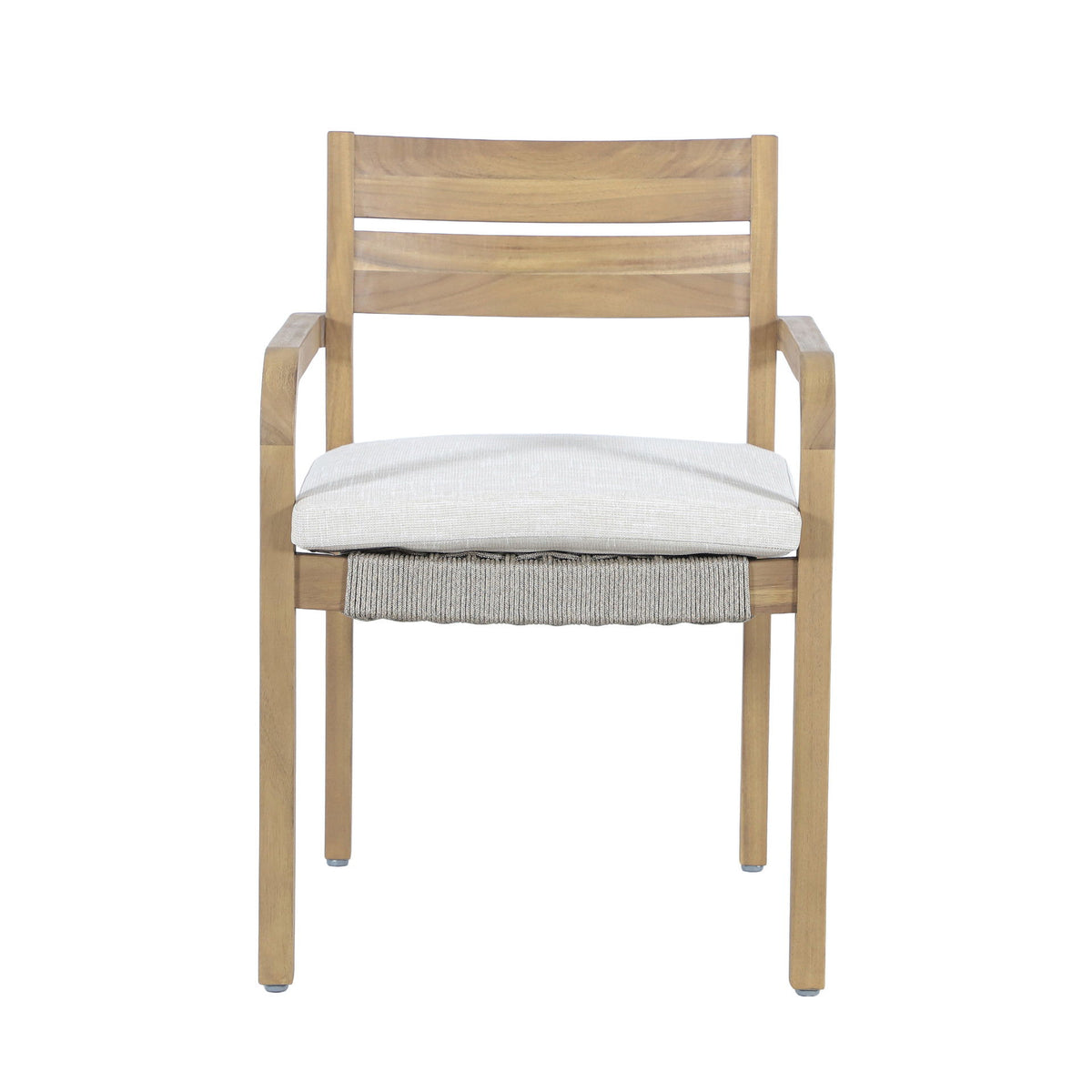 Arden - Wood And Wicker Patio Dining Chair (Set of 2) - Natural / Brown