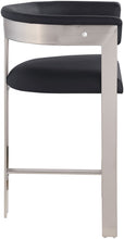 Load image into Gallery viewer, Romeo - Faux Leather Counter Stool With Silver Base (Set of 2)
