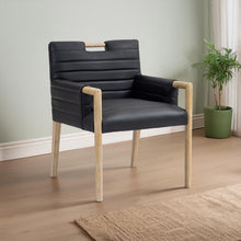 Load image into Gallery viewer, Aimee - Dining Arm Chair - Light Brown Legs
