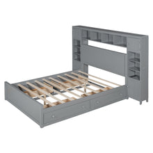 Load image into Gallery viewer, Bed With All In One Cabinet, Shelf And Sockets
