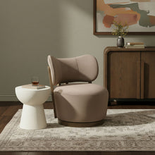 Load image into Gallery viewer, Elara - Velvet Upholstered Swivel Accent Chair - Taupe
