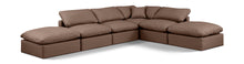 Load image into Gallery viewer, Indulge - Faux Leather 6 Piece Modular Armless Sectional

