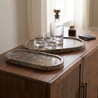 Vanta - Genuine Marble Tray (Set of 2)