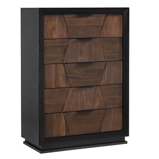 Houston - 5 Drawer Chest - Walnut