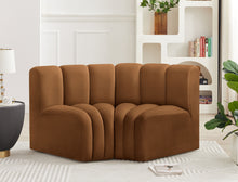Load image into Gallery viewer, Arc - Velvet 2 Piece Modular Sofa - Saddle
