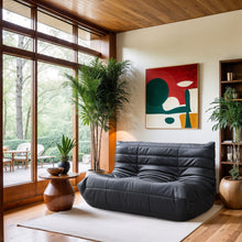 Load image into Gallery viewer, Relax - Vegan Leather 54.75" Upholstered Loveseat
