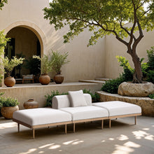 Load image into Gallery viewer, Laguna - 3 Piece Resilient Water Resistant Fabric Outdoor Patio Armless Modular Sofa
