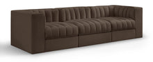 Load image into Gallery viewer, Rummi - Velvet Performance Fabric Upholstered 3 Piece Modular Sofa
