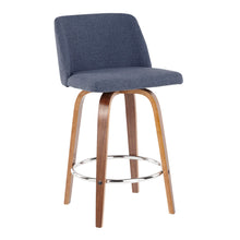 Load image into Gallery viewer, Toriano - Mid-Century Modern Fixed Height Counter Stool With Round Footrest (Set of 2)
