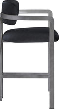 Load image into Gallery viewer, Aurum - Vegan Leather Upholstered Counter Stool With Gray Base
