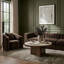 Load image into Gallery viewer, Pietra - Travertine And Mango Wood Table
