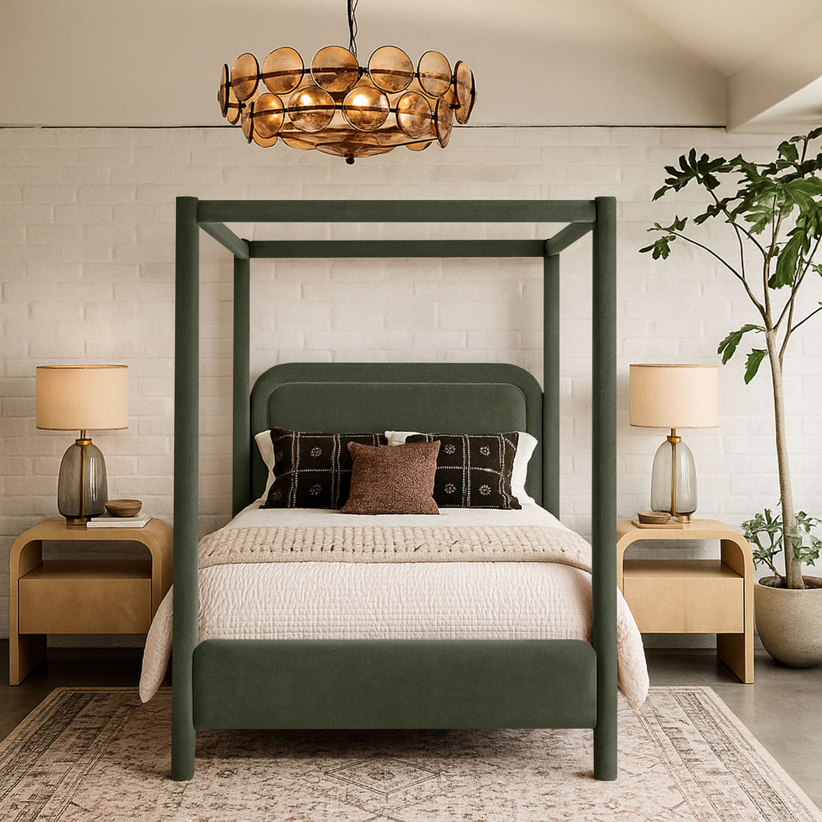 Salina - Velvet Upholstered Bed