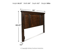 Load image into Gallery viewer, Porter - King/Cal King Panel Headboard - Rustic Brown
