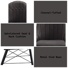 Load image into Gallery viewer, Abraham - Side Chair (Set of 2) - Black / Dark Gray
