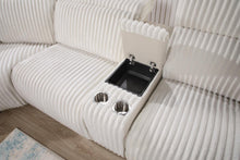 Load image into Gallery viewer, U14 - 6 Piece Power Reclining Sectional With Power Headrest - White
