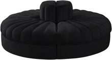 Load image into Gallery viewer, Rummi - Round Velvet Performance Fabric Upholstered 4 Piece Modular Sofa
