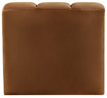 Load image into Gallery viewer, Arc - Velvet Curved Corner Chair - Saddle
