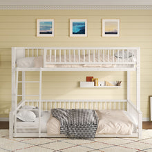 Load image into Gallery viewer, Bunk Bed Frame With Ladder And Safety Guardrails
