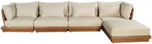 Load image into Gallery viewer, Mirella - 5 Piece Water Resistant Fabric Upholstered Outdoor Patio Modular Sectional
