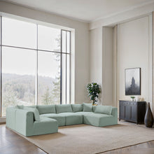 Load image into Gallery viewer, Shaggy - 6 Piece Modular U-Shaped Armless Sectional
