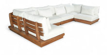 Load image into Gallery viewer, Mirella - 6 Piece Water Resistant Fabric Upholstered Outdoor Patio Modular Sectional
