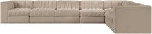 Load image into Gallery viewer, Rummi - Velvet Performance Fabric Upholstered 7 Piece Modular Sectional (With 3 Corner Chairs)
