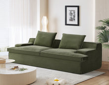 Load image into Gallery viewer, Nimbus - Oversized Full Foam 4 Seater Couch For Living Room Upholstered In Soft, Wide Armrests
